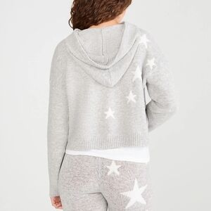 Aeropostale Light Gray Star Cozy Lounge Set Hoodie + Pants